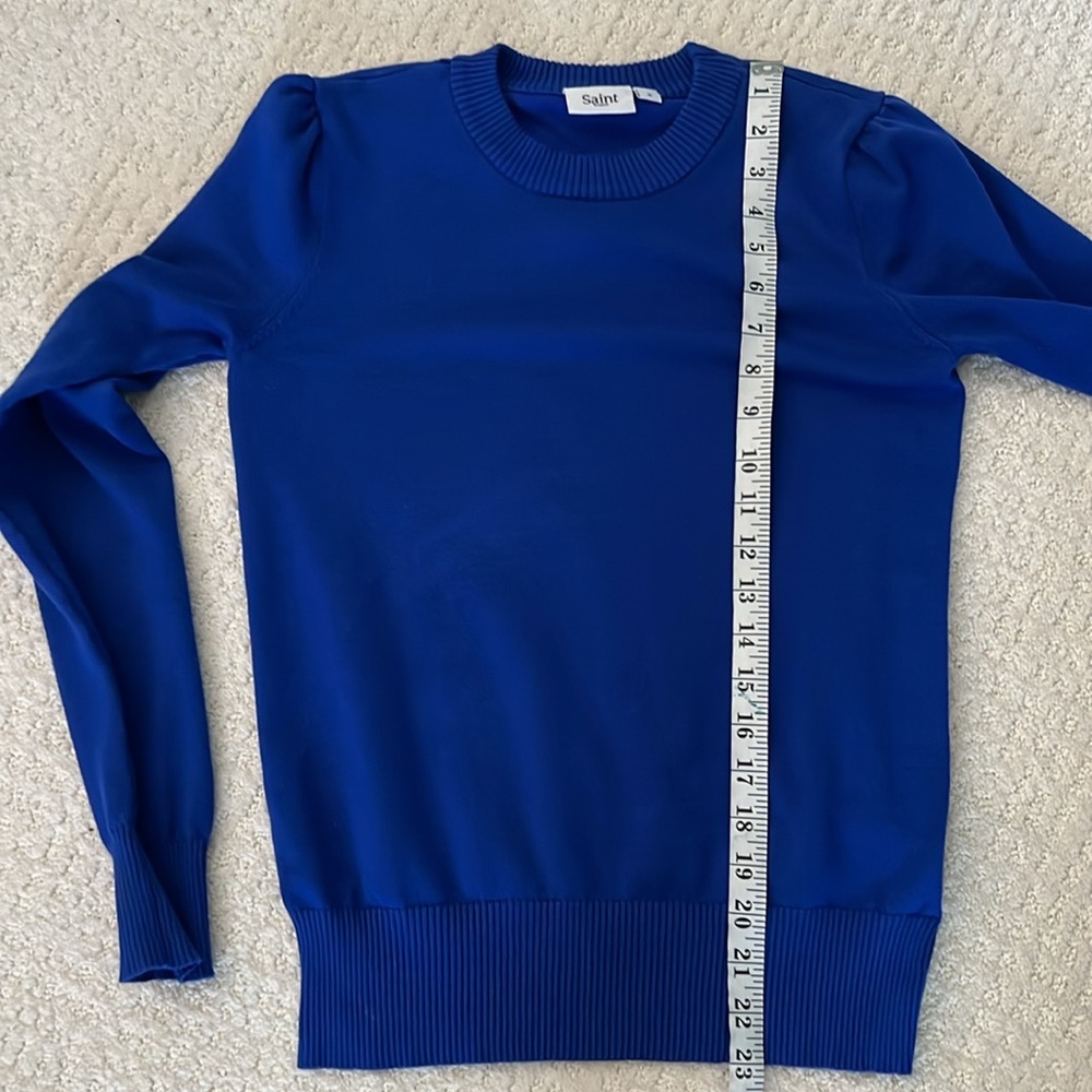Women's Crewneck Sweater in Royal Blue - Picture 7 of 10